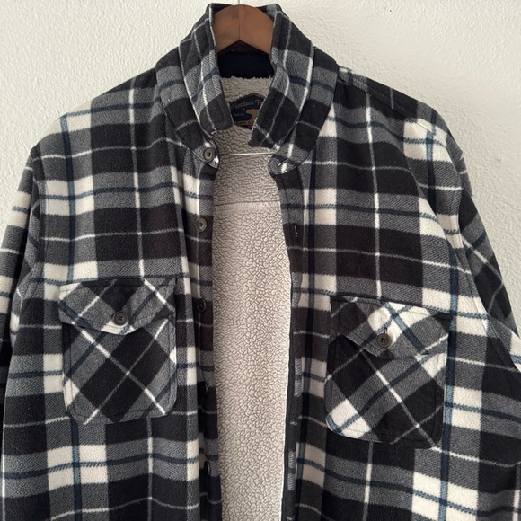 Freedom Foundry Plaid Ultra Soft Fleece Button Up Sherpa Lined Button Up XL - Picture 4 of 12